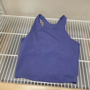 athleta girl blue/purple razors back tank top size 12 kids